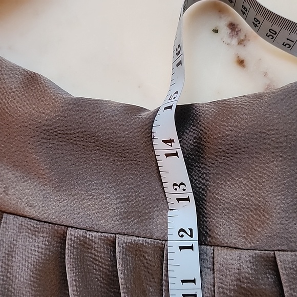 White by Vera Wang hammered satin bow dress 6 in smokey haze - Picture 13 of 16